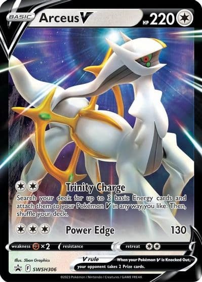 Arceus V - SWSH306 SWSH: Sword & Shield Promo Cards Pokemon card