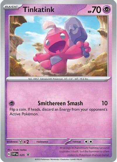 Tinkatink - 025 (Cosmo Holofoil) SV: Scarlet & Violet Promo Cards Pokemon card