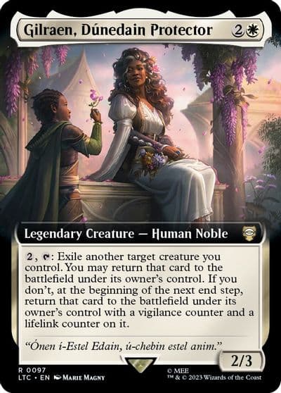 Gilraen Dunedain Protector Extended Art Commander: The Lord of the Rings: Tales of Middle-earth Magic card