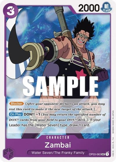 Zambai Pillars of Strength One Piece card
