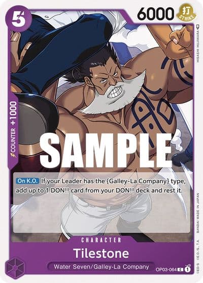 Tilestone Pillars of Strength One Piece card