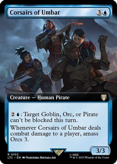 Corsairs of Umbar Extended Art Commander: The Lord of the Rings: Tales of Middle-earth Magic card