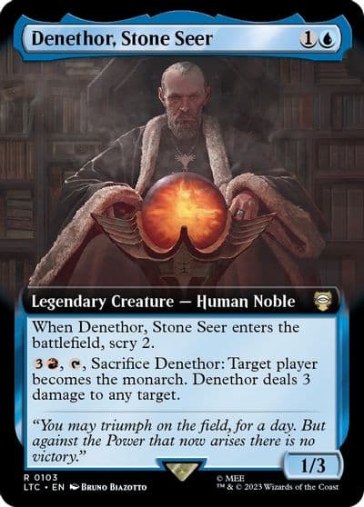 Denethor Stone Seer Extended Art Commander: The Lord of the Rings: Tales of Middle-earth Magic card