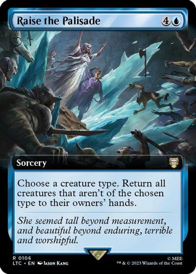 Raise the Palisade Extended Art Commander: The Lord of the Rings: Tales of Middle-earth Magic card
