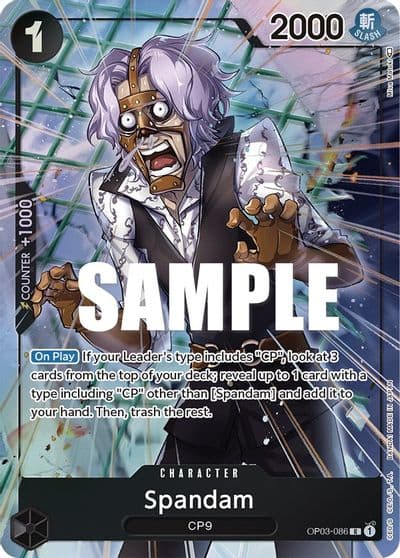 Spandam Alternate Art Pillars of Strength One Piece card