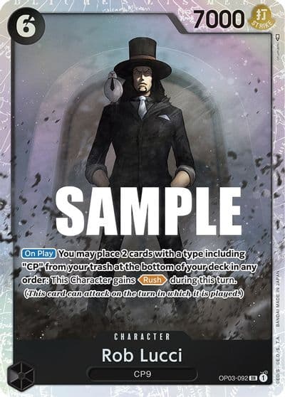 Rob Lucci 092 Pillars of Strength One Piece card