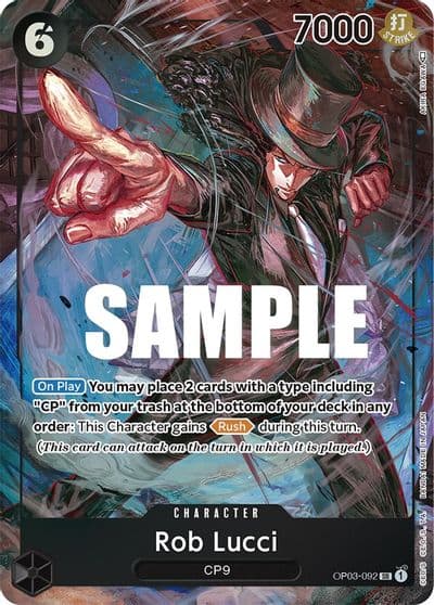 Rob Lucci 092 Alternate Art Pillars of Strength One Piece card