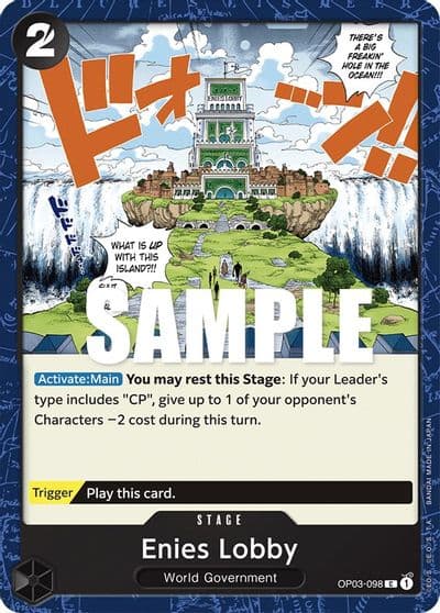 Enies Lobby Pillars of Strength One Piece card