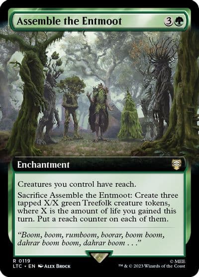 Assemble the Entmoot Extended Art Commander: The Lord of the Rings: Tales of Middle-earth Magic card
