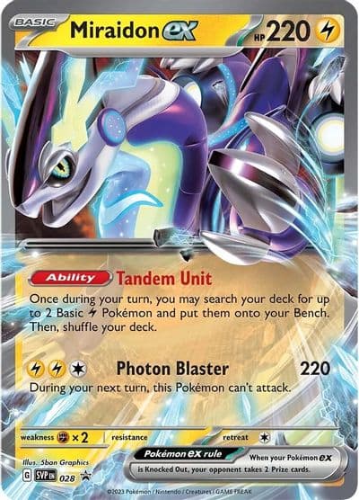 Miraidon ex - 028 SV: Scarlet & Violet Promo Cards Pokemon card