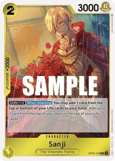 Sanji Pillars of Strength One Piece card