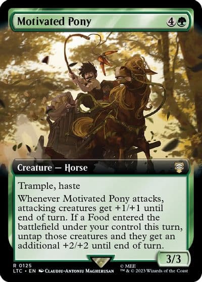 Motivated Pony Extended Art Commander: The Lord of the Rings: Tales of Middle-earth Magic card