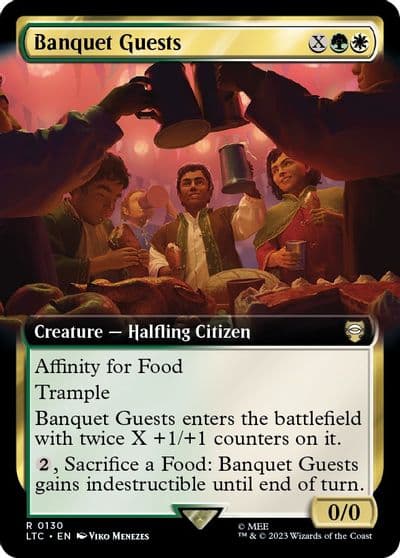 Banquet Guests Extended Art Commander: The Lord of the Rings: Tales of Middle-earth Magic card