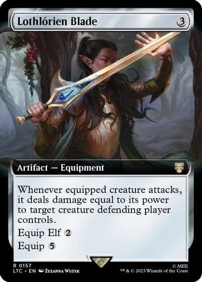 Lothlorien Blade Extended Art Commander: The Lord of the Rings: Tales of Middle-earth Magic card