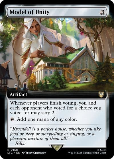 Model of Unity Extended Art Commander: The Lord of the Rings: Tales of Middle-earth Magic card