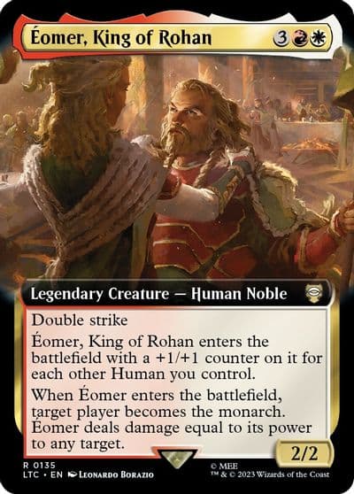 Eomer King of Rohan Extended Art Commander: The Lord of the Rings: Tales of Middle-earth Magic card