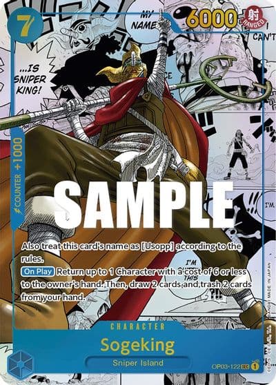 Sogeking Alternate Art Manga Pillars of Strength One Piece card