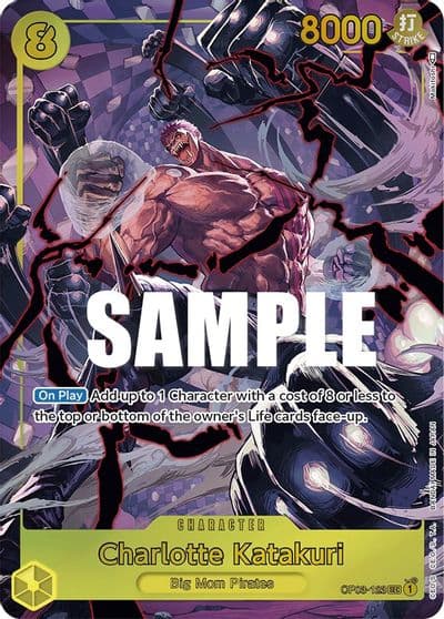 Charlotte Katakuri 123 Alternate Art Pillars of Strength One Piece card