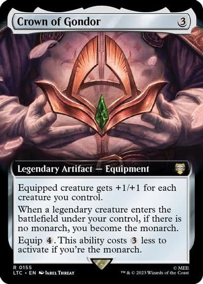 Crown of Gondor Extended Art Commander: The Lord of the Rings: Tales of Middle-earth Magic card