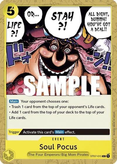 Soul Pocus Starter Deck 7: Big Mom Pirates One Piece card