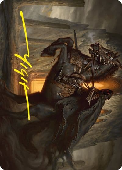 Nazgul Art Card Gold Stamped Signature Art Series: Universes Beyond: The Lord of the Rings: Tales of Middle-earth Magic card