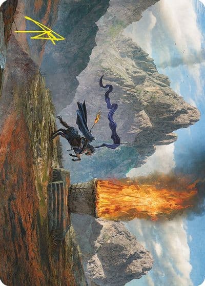 Call for Aid Art Card Gold Stamped Signature Art Series: Universes Beyond: The Lord of the Rings: Tales of Middle-earth Magic card