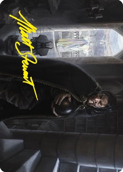 Grima Sarumans Footman Art Card Gold Stamped Signature Art Series: Universes Beyond: The Lord of the Rings: Tales of Middle-earth Magic card