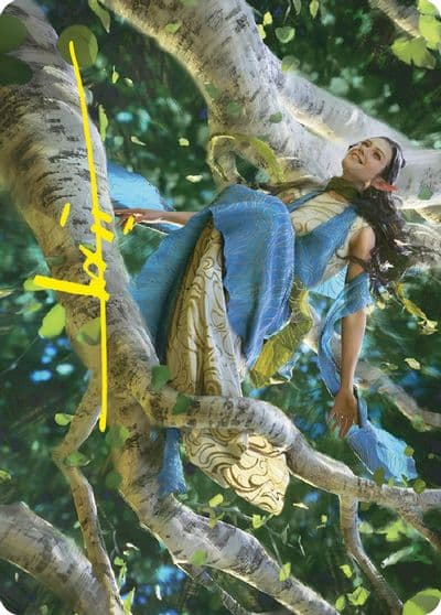 Arwen Undomiel Art Card Gold Stamped Signature Art Series: Universes Beyond: The Lord of the Rings: Tales of Middle-earth Magic card