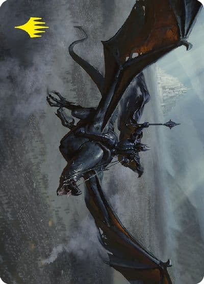 Lord of the Nazgul Art Card Gold Stamped Signature Art Series: Universes Beyond: The Lord of the Rings: Tales of Middle-earth Magic card