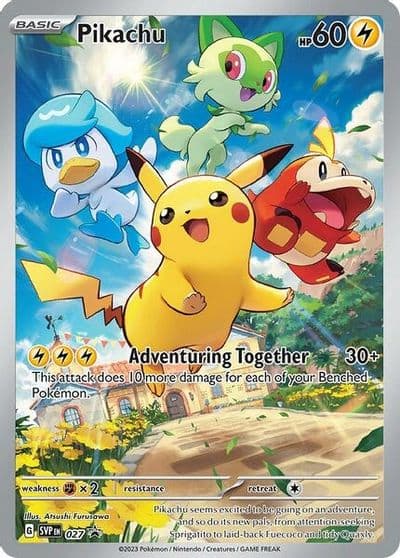 Pikachu - 027 SV: Scarlet & Violet Promo Cards Pokemon card