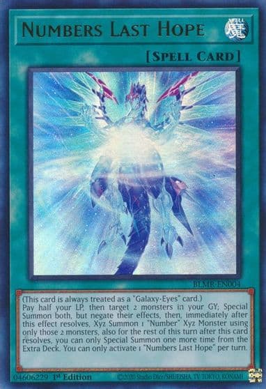 Numbers Last Hope Battles of Legend: Monstrous Revenge Yu-Gi-Oh! card