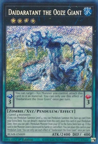 Daidaratant the Ooze Giant Battles of Legend: Monstrous Revenge Yu-Gi-Oh! card
