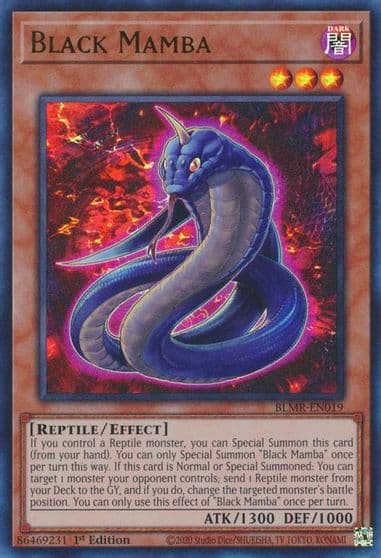 Black Mamba Battles of Legend: Monstrous Revenge Yu-Gi-Oh! card