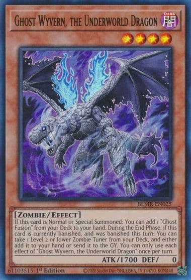 Ghost Wyvern the Underworld Dragon Battles of Legend: Monstrous Revenge Yu-Gi-Oh! card