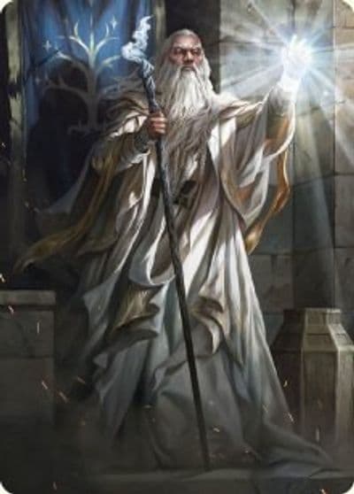 Gandalf the White Art Card Art Series: Universes Beyond: The Lord of the Rings: Tales of Middle-earth Magic card
