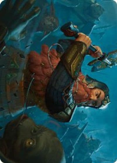 Gimli Counter of Kills Art Card 10 81 Art Series: Universes Beyond: The Lord of the Rings: Tales of Middle-earth Magic card