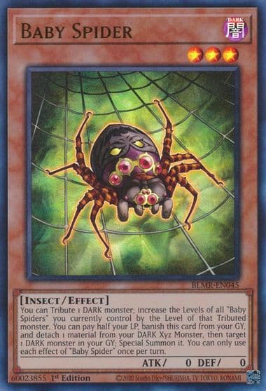 Baby Spider Battles of Legend: Monstrous Revenge Yu-Gi-Oh! card