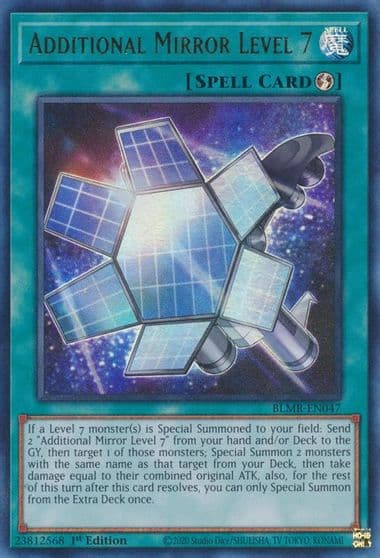 Additional Mirror Level 7 Battles of Legend: Monstrous Revenge Yu-Gi-Oh! card