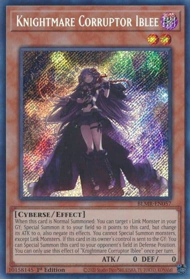 Knightmare Corruptor Iblee Battles of Legend: Monstrous Revenge Yu-Gi-Oh! card
