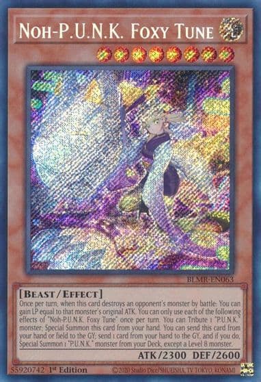 Noh PUNK Foxy Tune Battles of Legend: Monstrous Revenge Yu-Gi-Oh! card