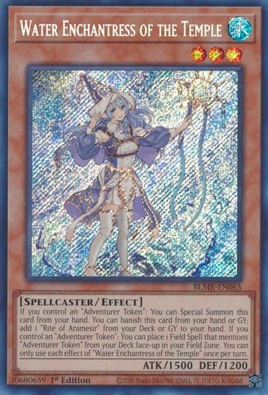 Water Enchantress of the Temple Battles of Legend: Monstrous Revenge Yu-Gi-Oh! card