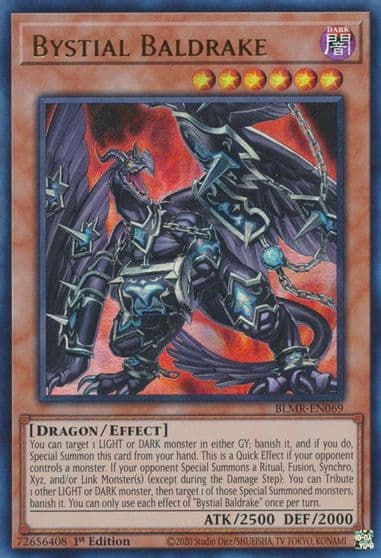 Bystial Baldrake Battles of Legend: Monstrous Revenge Yu-Gi-Oh! card