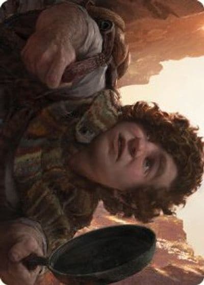 Sam Loyal Attendant Art Card Art Series: Universes Beyond: The Lord of the Rings: Tales of Middle-earth Magic card