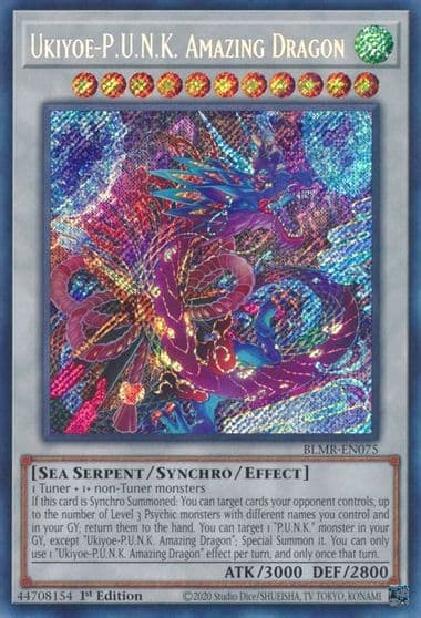 Ukiyoe PUNK Amazing Dragon Battles of Legend: Monstrous Revenge Yu-Gi-Oh! card