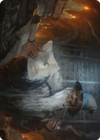 Learn from the Past Art Card Art Series: Universes Beyond: The Lord of the Rings: Tales of Middle-earth Magic card