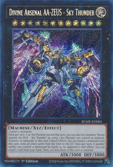 Divine Arsenal AA ZEUS Sky Thunder Battles of Legend: Monstrous Revenge Yu-Gi-Oh! card