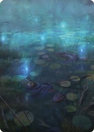 The Dead Marshes Art Card Art Series: Universes Beyond: The Lord of the Rings: Tales of Middle-earth Magic card