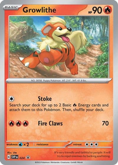 Growlithe - 024 SV: Scarlet & Violet Promo Cards Pokemon card