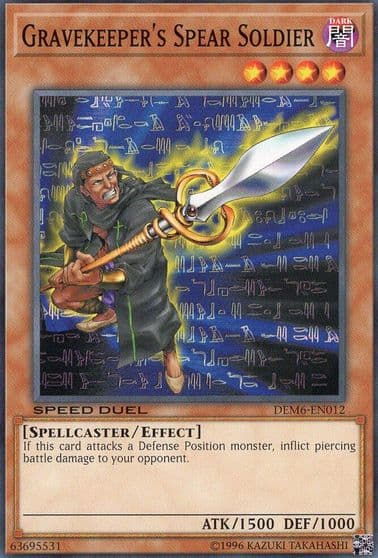 Gravekeepers Spear Soldier Speed Duel Demo Deck 2020 Yu-Gi-Oh! card