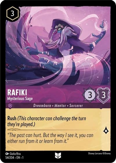 Rafiki Mysterious Sage The First Chapter Lorcana card